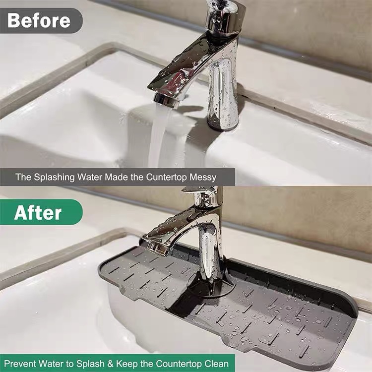 Silicone Drain Mat for Kitchen Countertop 