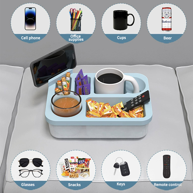 Silicone Sofa Snack Tray