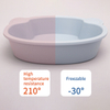 Food grade silicone dinner plate