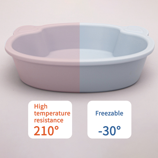Food grade silicone dinner plate