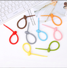 Tadpole Self-Locking Charging Cable Tie Silicone Storage Strap DIY Keychain Accessory Blind Box Trendy Toy Pendant