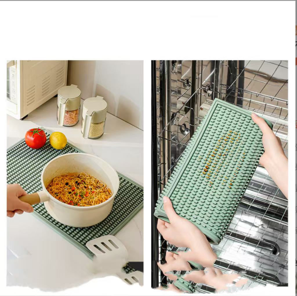 Soft Rubber Bar Mat, Non-slip, Water-draining, Heat-insulating Bar Mat, Available in Three Sizes, Can Be Combined, Water-draining Cup Mat, Wine Glass Coaster, Wholesale.