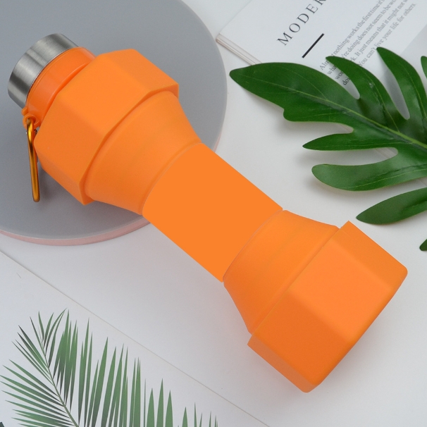 Foldable dumbbell water cup